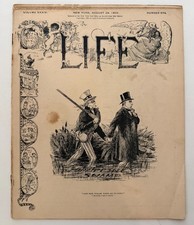 Vintage August 24 1899 Life Magazine Uncle Sam William McKinley Philippines picture
