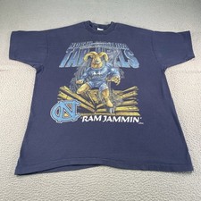 Vintage North Carolina Tar Heels Shirt Mens XL Blue Salem NCAA Basketball 90s picture