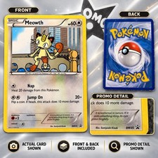 Meowth BW35 Black Star Promo Pokemon Card 2012 Black White Non Holo MP picture