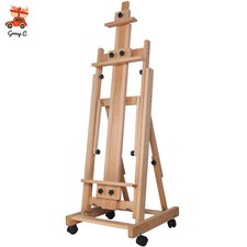 HeavyDuty Studio Artist Easel Large H-Frame Wood Painting Art Easel Standing  picture