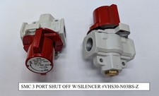 Lot of QTY 7 SMC VHS30-N03BS-Z 3 Port Shutoff Valves with Silencers picture