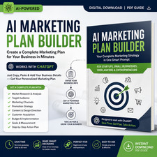 AI Marketing Plan Builder ChatGPT Prompt Business Marketing Strategy E-commerce picture
