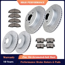 345mm Front Rear Slotted Rotors Brake Pads for Dodge Charger Challenger Magnum picture