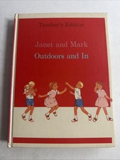 Vintage 1966 Janet and Mark Childrens Book Reader Harper Row Outdoors and In picture