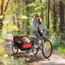 2-Seat Elite 360 Swivel Bike Trailer for Kids Bicycle Cargo Trailer with picture