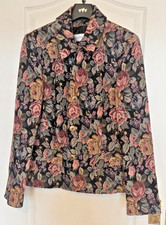 Stunning Gray & Osbourn Floral Tapestry Blazer / Jacket - Size 14 - New picture