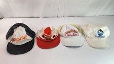 Lot of 4 Vintage 80s 90s Trucker & Novelty Hats Chevy, SeaWorld, Indiana, Savage picture