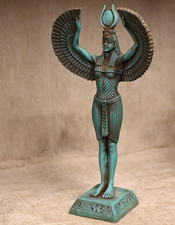 Authentic Ancient Egyptian Antique Rare Goddess Isis Statue Figurine BC picture