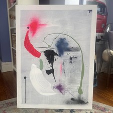 2025 Abstract Original Art @destrieboyarart  24x36 Mixed Media Acrylic Canvas picture