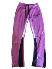 Gallery Dept Purple Paint Splatter Sweatpants Sizes S Quality New picture