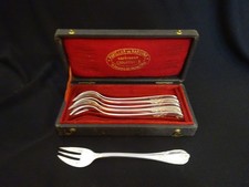 Christofle Oyster Forks Marly Pattern Seafood Cake Sliver picture