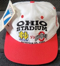 Vintage 1995 Snapback Hat Ohio State Notre Dame Game Day Collector’s Edition picture