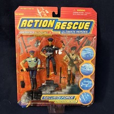 Lanard 2002 ACTION RESCUE Ultimate Heroes 03703- RARE - Security Force Figures picture