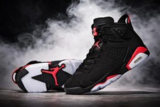 Men's All Size US  Jordan 6 High Retro Black Infrared Retro 7-12 picture