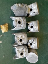 NEW SET 1949-53 Oldsmobile 8cyl pistons. BADGER .030 OVERSIZE With Pins  picture