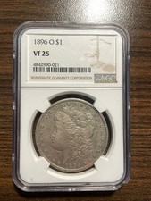 1896-O Morgan Silver Dollar $1 NGC VERY FINE 25 VF 25 picture