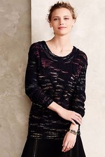 NWT TRACY REESE SPACEDYE CABLED PULLOVER S picture