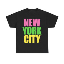 Glee New York City T Shirt Rachel Berry Cosplay Neon Graphic Tee Black Size 5XL picture