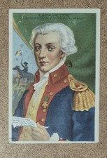 1911-12 Royal Bengals T68 Men Heroes History Marquis de Lafayette Revolutionary  picture