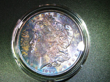 AU/UNC 1889 MORGAN SILVER DOLLAR BEAUTIFULLY TONED COLLECTOR GRADE  M2082 picture