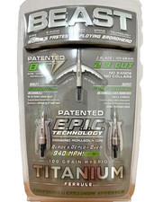 Bowmar Beast Titanium Hybrid Broadheads 2.3 Inch 100 Grain 3 Pack New picture