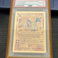 Pokemon Celebrations classic collection metal charizard upc PSA 8. No chipping picture