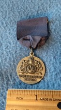 VINTAGE - 1944  WOOD RIVER ROTARY AWARD STERLING MEDAL FOR CITIZENSHIP  picture