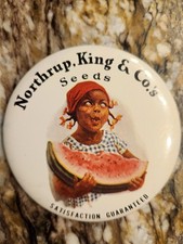 Vintage Northrup, King & Co.'s Seeds Pinback Button - N. K. & Co. Berkeley, CA  picture