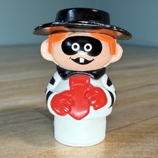 Vintage 1989 Fisher Price Little People #2552 McDonalds Hamburglar Figure RARE picture