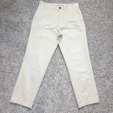 Vintage 1946 Mens 33 Beige Military Twill Chino Pants Straight Leg Cotton 32x31 picture