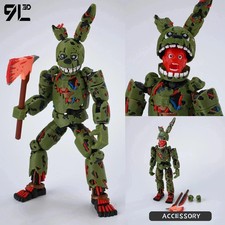 FNAF 3D Printed Freddy Springtrap Action Figure 14cm Poseable Titan13 Toy picture