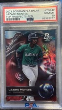 2023 Bowman Platinum #TOP-42 Lazaro Montes Red 1/5-Pop 1💎 picture