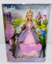 Vintage 2001 Mattel  “Barbie as Rapunzel w/ Musical Hairbrush” #55532 *NRFB* picture