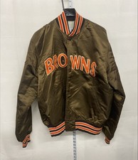 Vintage Cleveland Browns Starter Pro Line Satin Jacket Sz L NFL picture