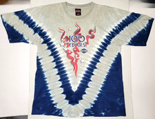 VTG Harley Davidson Tie Dye T-Shirt Men's L 100 Years Single Stitch Texas Biker picture