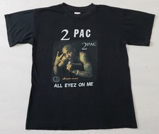 Vintage 1996 Tupac All Eyez On Me T-Shirt Sz Large 90s Rap Tee Hip Hop 2PAC RARE picture