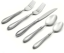 Oneida Sheraton 5-Piece Flatware Set, Service for 1 5 count, Silver  picture