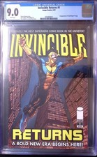 Invincible Returns #1 CGC 9.0 White Pages – 1st Grand Regent Thragg picture
