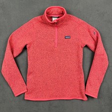 Patagonia Better Sweater 1/4 Zip Womens Small Ginger Berry Pink Pullover 25616 picture