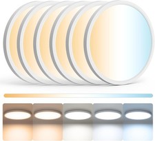 12 Inch 5CCT LED Ceiling Light Flush Mount Dimmable Fixture 2880LM White 6 Pack picture