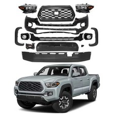 For 2016-2023 Toyota Tacoma Front Bumper Grille W/ Headlights Assembly SET picture