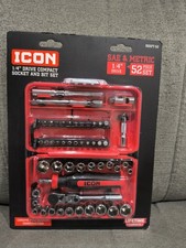 NEW ICON 1/4 in. Drive Compact Socket and Bit Set, 52-Piece RSXFT-52 picture