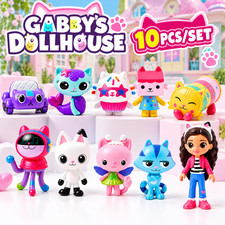 10pcs/set Gabby's Dollhouse Action Figure Cute Doll Collection Model Toys New picture