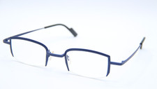 NEW THEO BELOTE.FR 752 BLUE BLACK AUTHENTIC EYEGLASSES 46-18 picture
