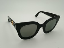 Gucci GG0208S 002 Oversized Acetate Sunglasses — Black / Grey-Silver — 49-28-140 picture
