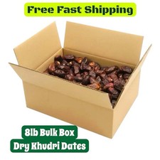 8 Lb EXTRA Dry Saudi Khudri Dates Bulk Box Premium Quality & Size picture