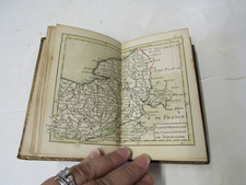 Rare 1764 Antique French Book w/ 28 Color Maps by Rigobert Bonne Atlas/Gazetteer picture