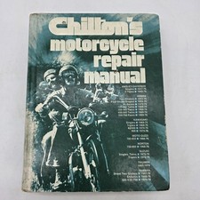 Vintage Chilton's Motorcycle Repair Manual Chilton Book Co Green HC Motorcycles picture