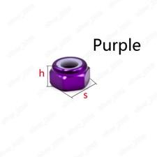 Colorful Aluminum 6061 Nylon Insert Lock Nuts Hex Nylock Nuts M2 M3 M4 M5 M6 M8 picture