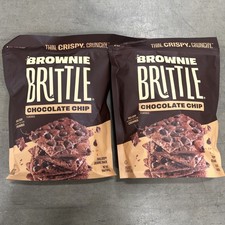Second Nature Brownie Brittle – Crispy Thin Brownie 2x Large Bags Snack Schools picture